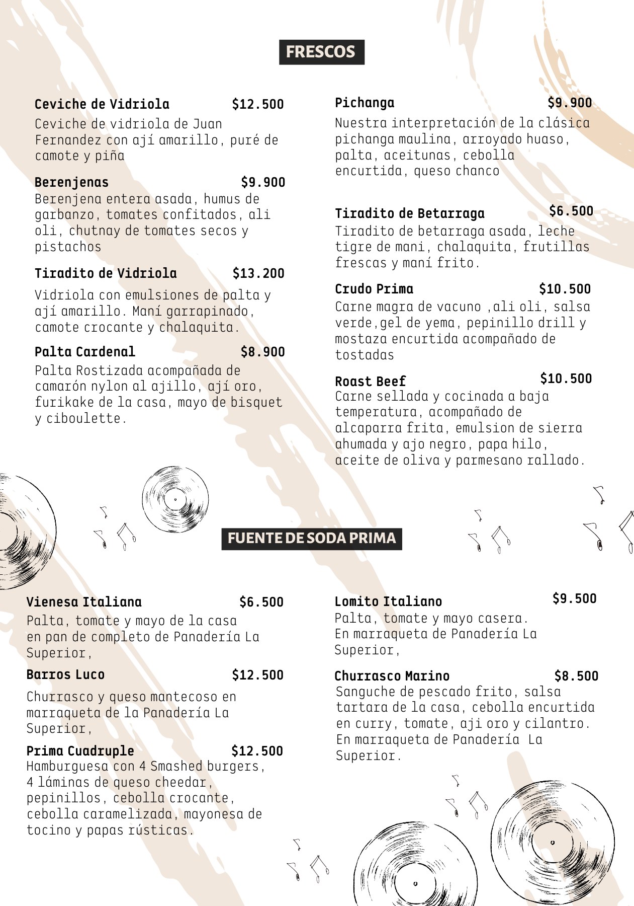 Página 1 de 5 de la carta original